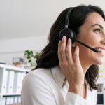 Small business owner using social media to get more customers